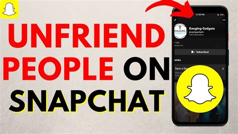 snapchat unfriend